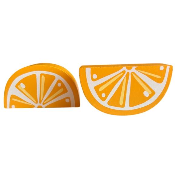 Watermelon Orange & Lemon Fruit Blocks Summer Home Decor & Toys Set of 7 - Picture 4 of 4